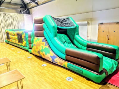 inflatable assault course hire in West Wales
