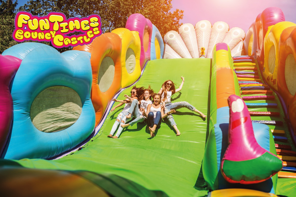 childrens having fun on hired bouncy castle in Neath childrens having fun on hired bouncy castle in Neath