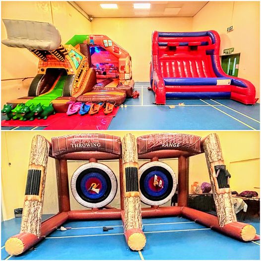 Inflatable 3D Digger Bouncy castle/slide combo, Basketball shooter and Inflatable Axe Throwing Inflatable 3D Digger Bouncy castle/slide combo, Basketball shooter and Inflatable Axe Throwing
