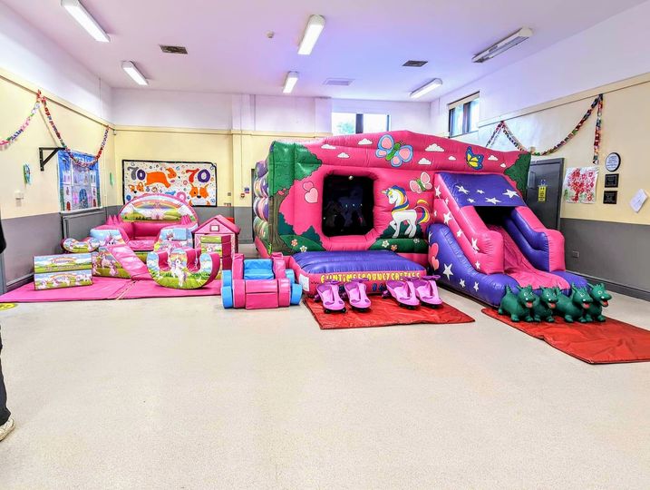 Unicorn Bouncy Castle at Bonymaen Community Centre Unicorn Bouncy Castle at bonymaen community centre