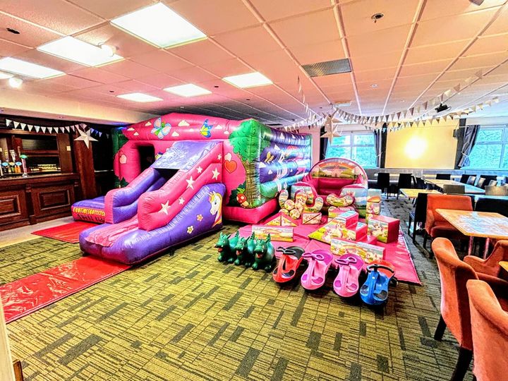 Unicorn Disco Castle/Slide Combo, Unicorn soft play , Glynneath Golf Club Unicorn Disco Castle/Slide Combo, Unicorn soft play , Glynneath Golf Club