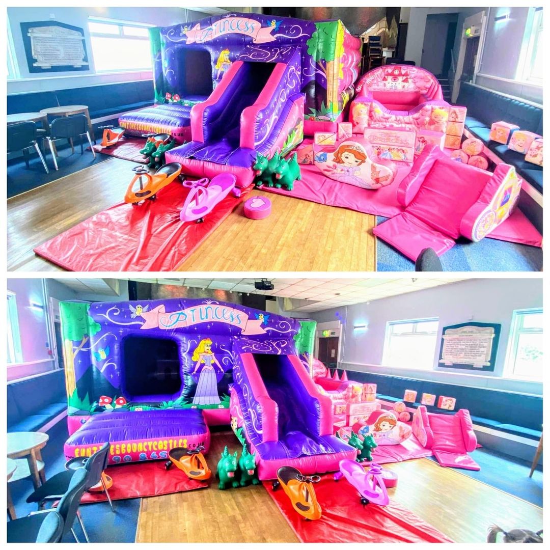 Princess Disco Castle/Slide Combo, Princess Themed Soft Play & Ball Pit , Didi Cars & Hoppers. Princess Disco Castle/Slide Combo, Princess Themed Soft Play & Ball Pit , Didi Cars & Hoppers.
