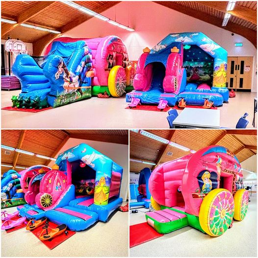 3D Princess Disco Castle, Princess Carriage Castle at Seven Sisters, Neath